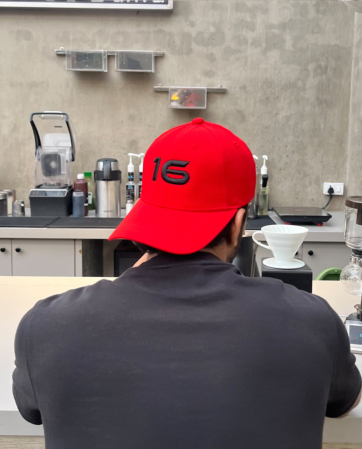 16 // Charles Red Baseball Cap