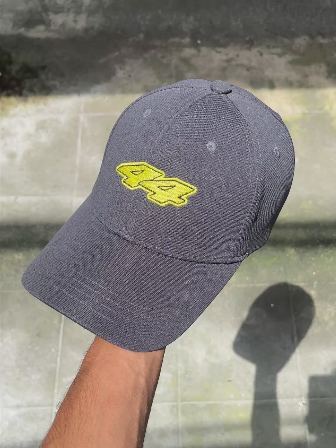 44 // Hamilton Grey Racing Baseball Cap
