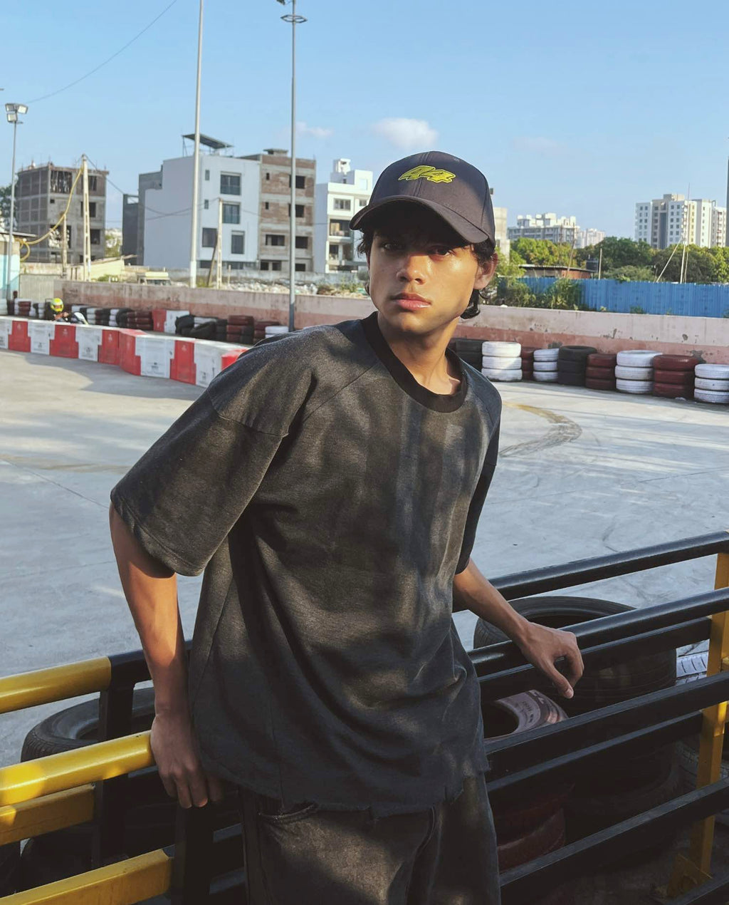 44 // Hamilton Grey Racing Baseball Cap