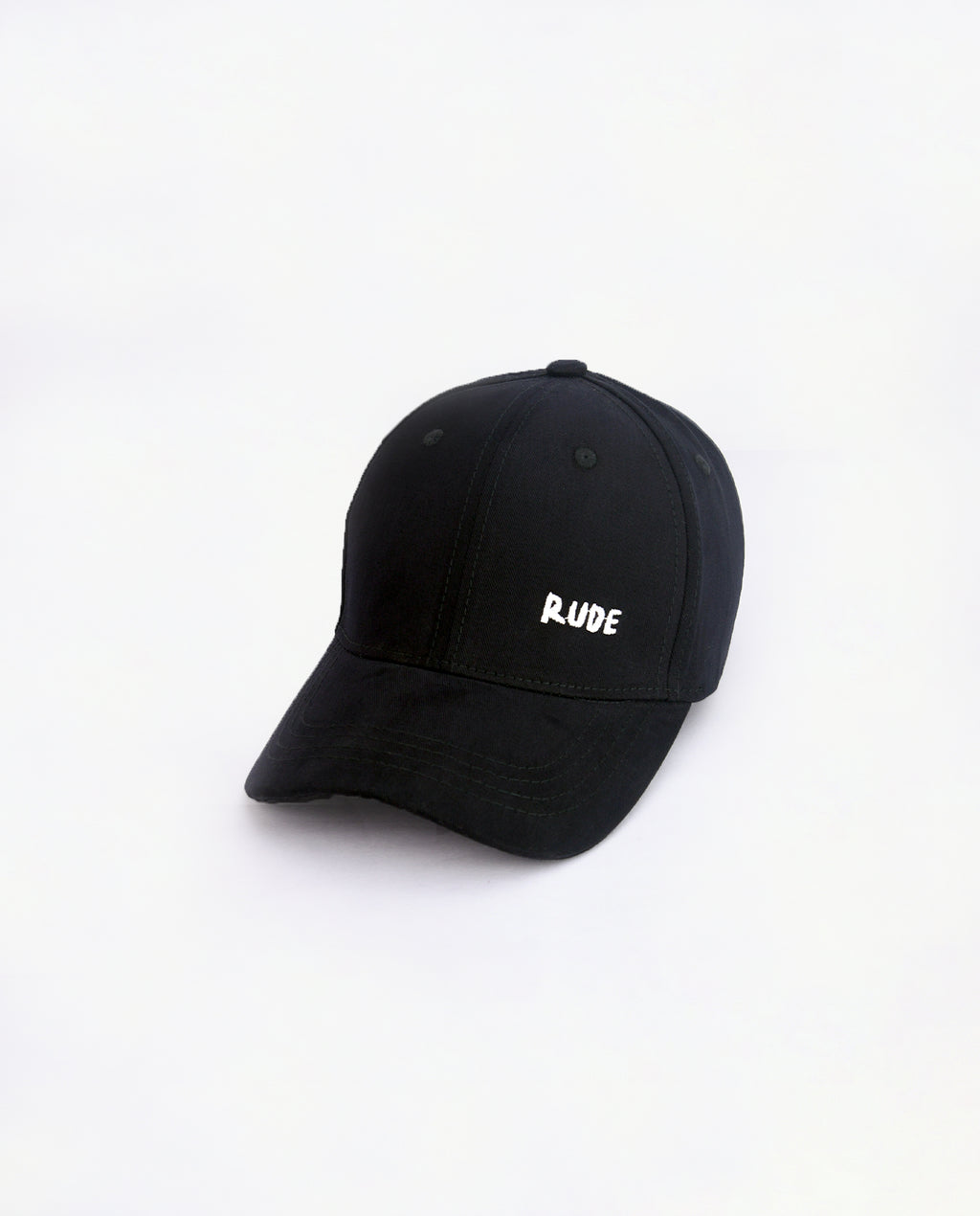 Rude Minimal Black Baseball Cap