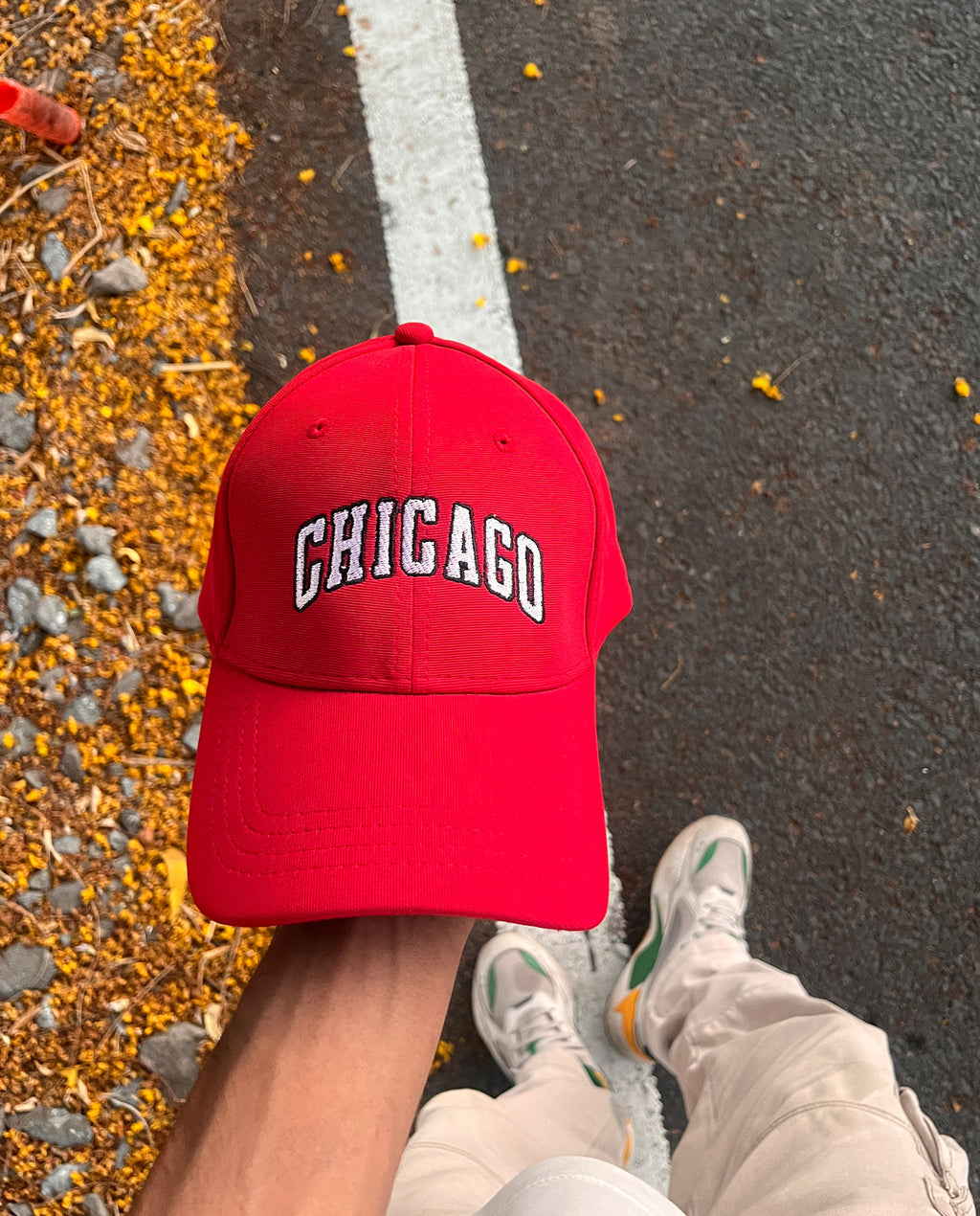 Chicago // Cherry Red Baseball Cap