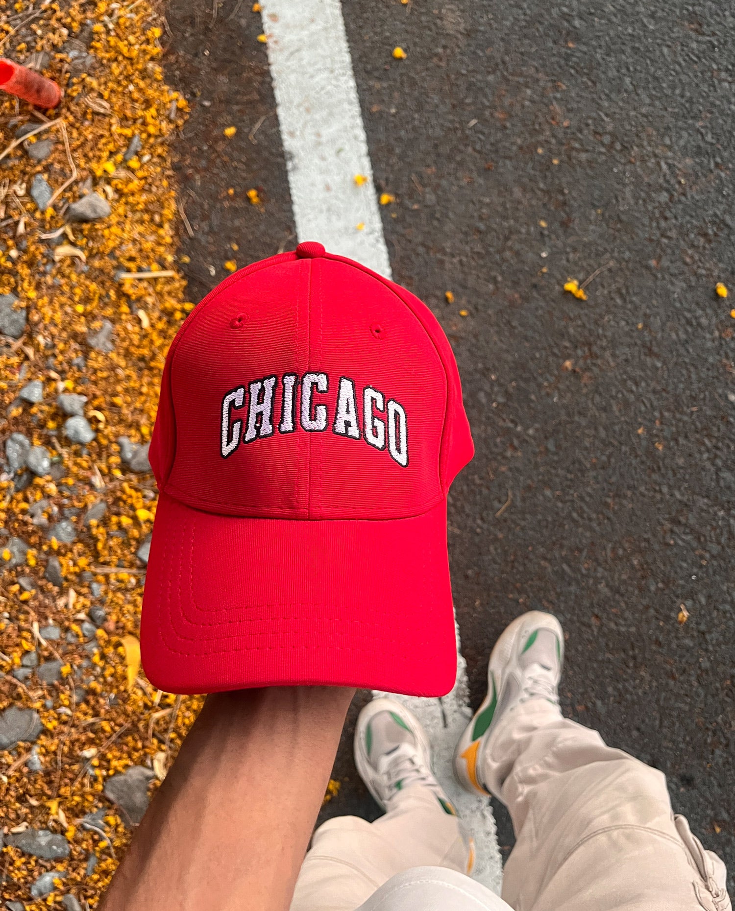 Chicago // Cherry Red Baseball Cap