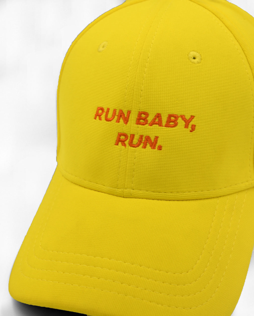 Run Baby Run // Lemon Yellow Dryfit Cap