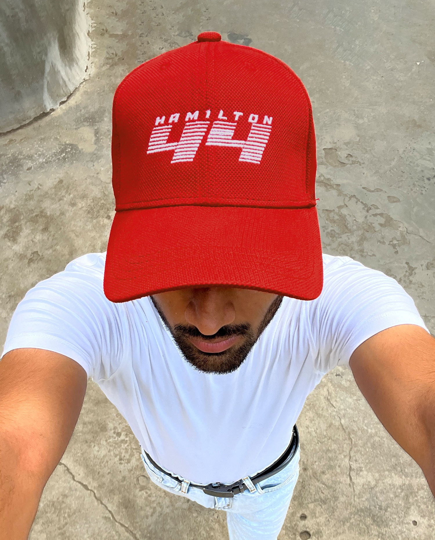 44 // Hamilton Red Baseball Cap
