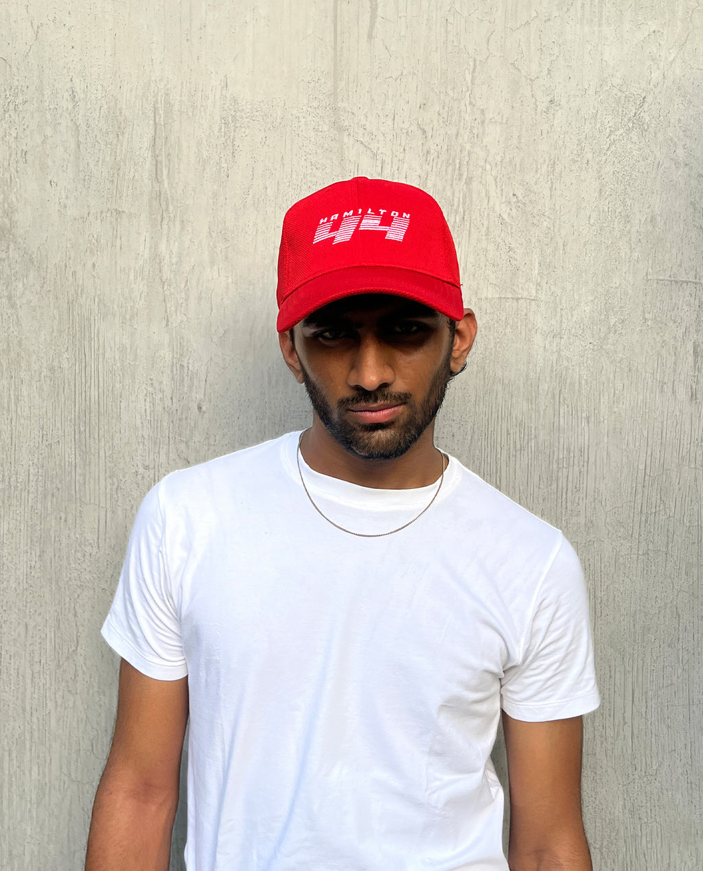 44 // Hamilton Red Baseball Cap