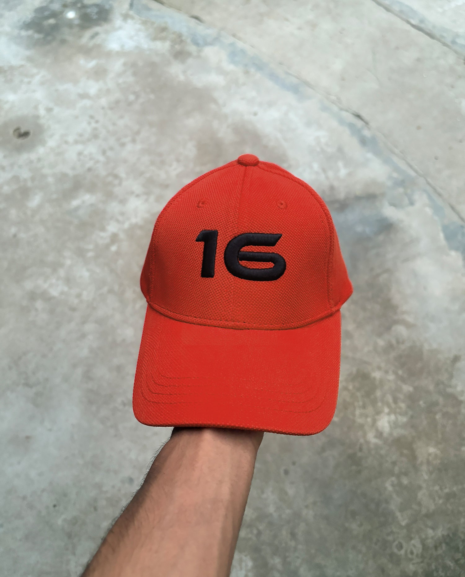 16 // Charles Red Baseball Cap
