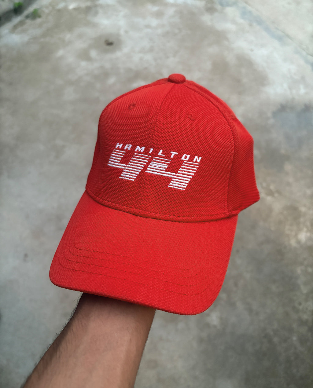 44 // Hamilton Red Baseball Cap