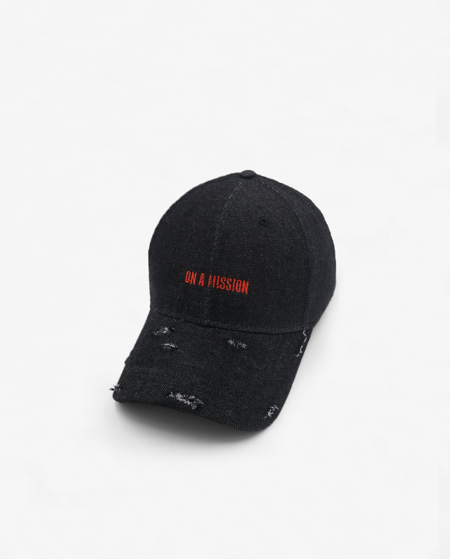 On a Mission // Distressed Denim Cap