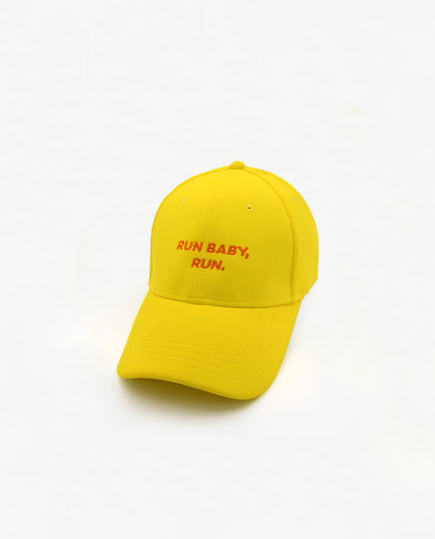 Run Baby Run // Lemon Yellow Dryfit Cap