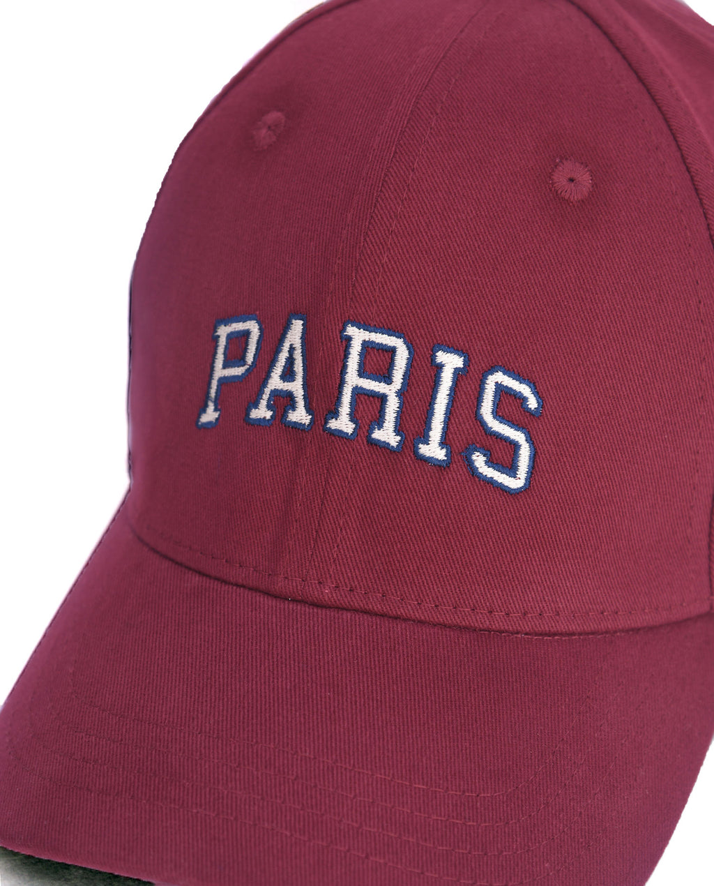 Paris Maroon Cotton Cap