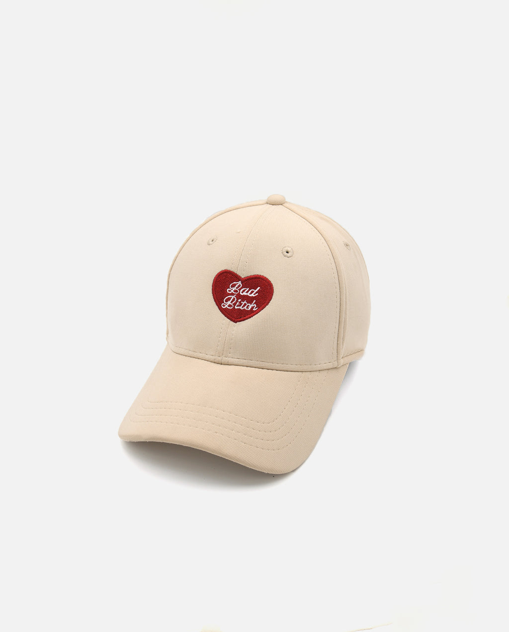 Bad Bitch // Cream Baseball Cap