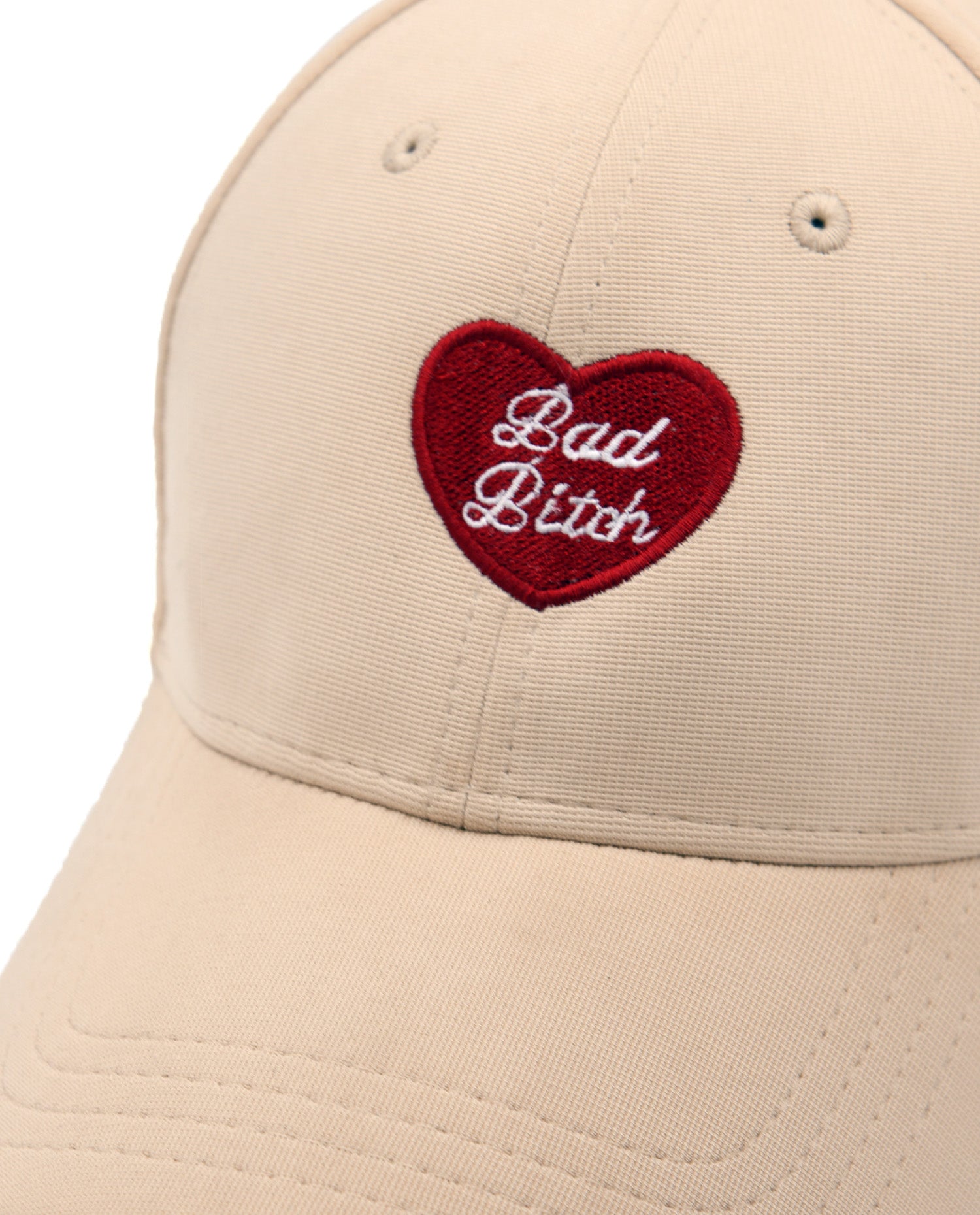 Bad Bitch // Cream Baseball Cap