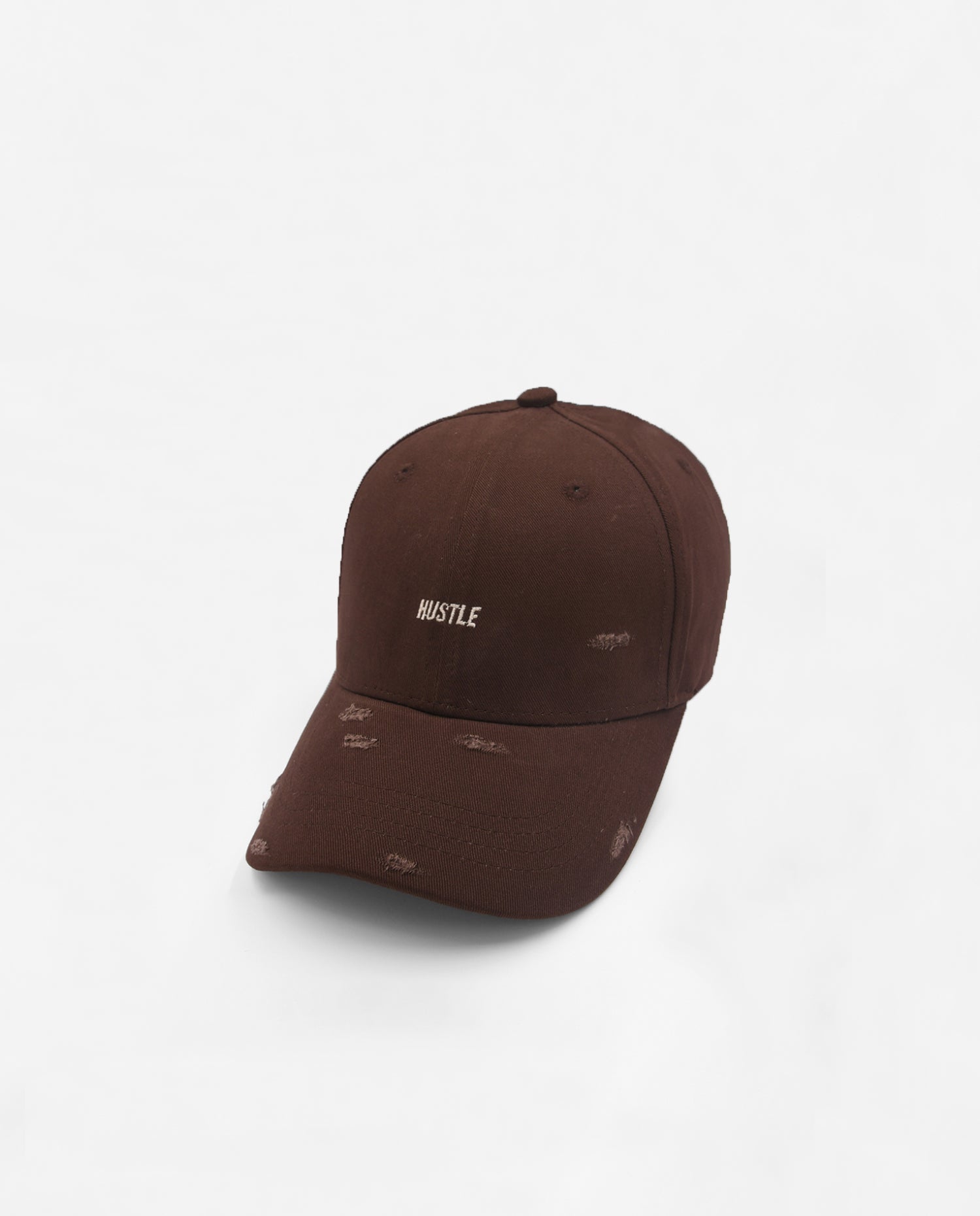 Hustle // Distressed Brown Cap