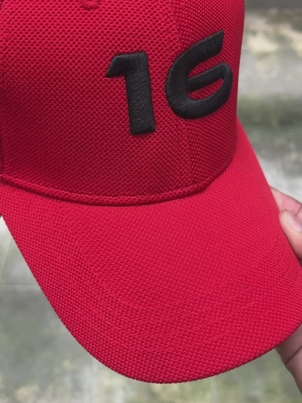 16 // Charles Red Baseball Cap