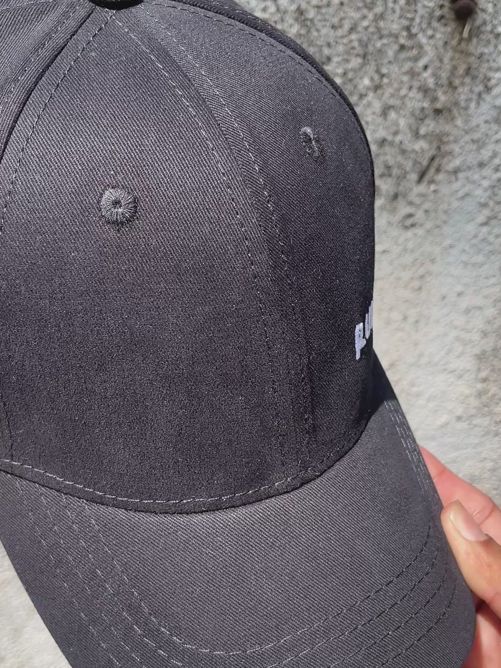 Rude Minimal Black Baseball Cap